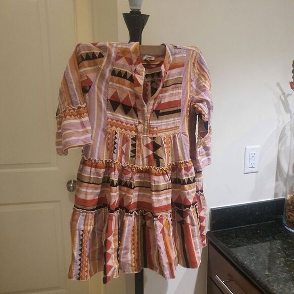 Devotion TWINS Other - Devotion Twins Stars Mini Tiered Embroidered Tunic Dress 10-12 girls